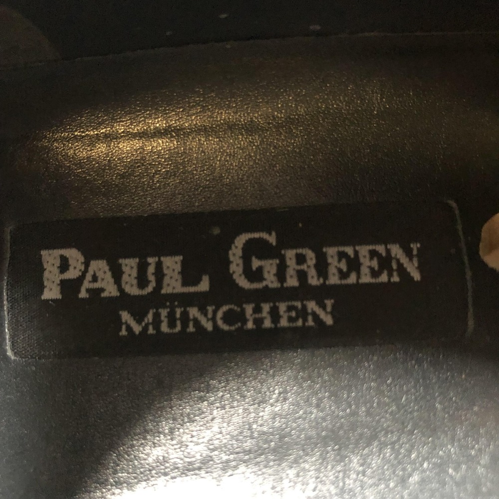 Paul Green Shoes Womens Size 7.5 Green Leather Lace Up Oxford Vibram Comfort - Picture 11 of 16